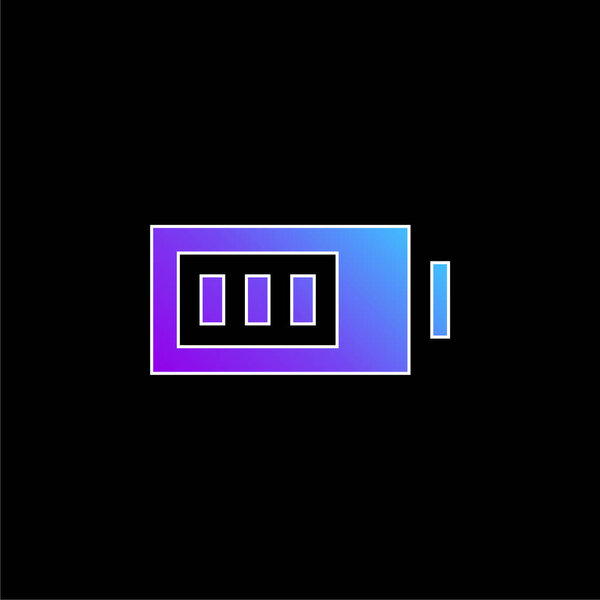 Battery blue gradient vector icon
