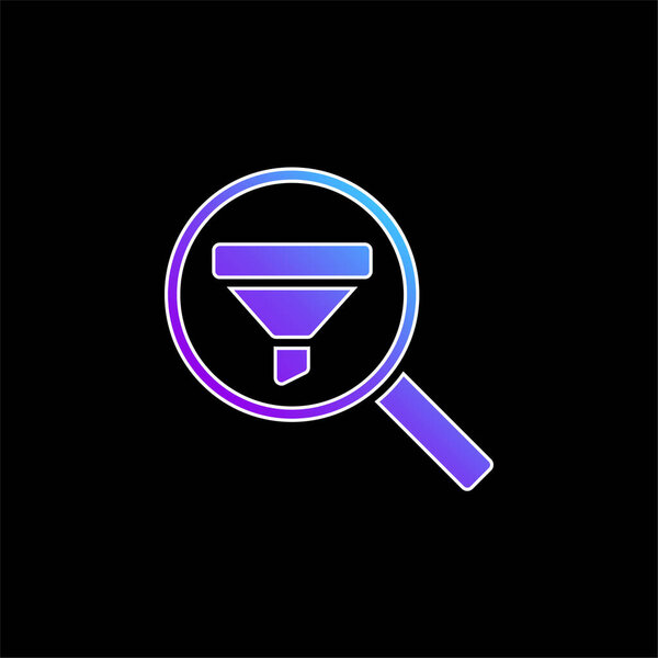 Analytics blue gradient vector icon