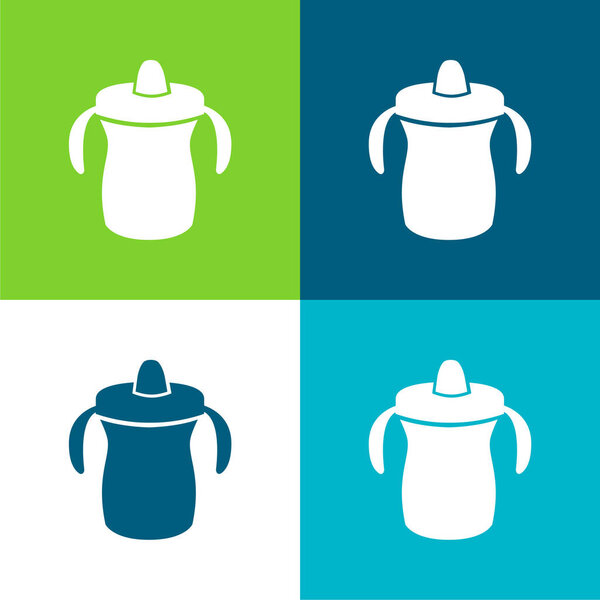 Вариант плоский четырехцветный минимальный набор значков