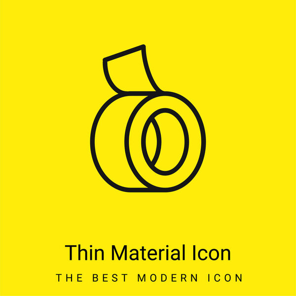 Adhesive Tape minimal bright yellow material icon