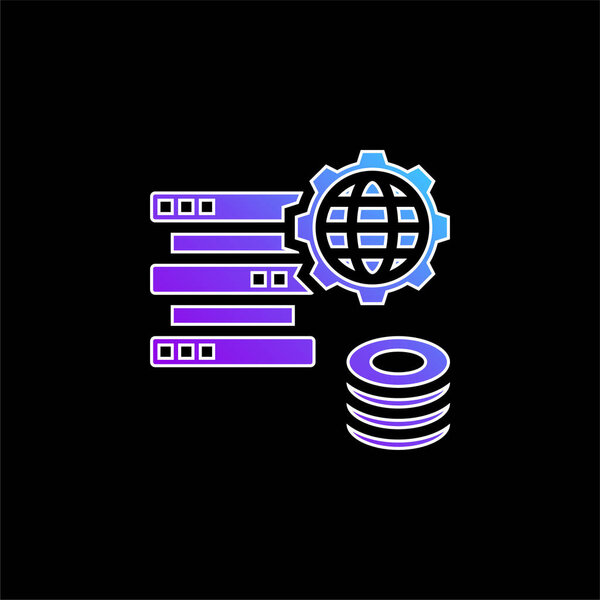 Значок большого синего градиента