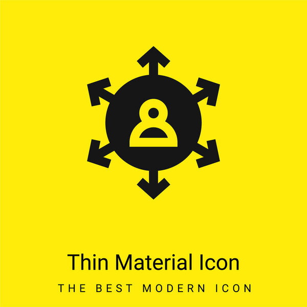 Affiliate Marketing minimal bright yellow material icon