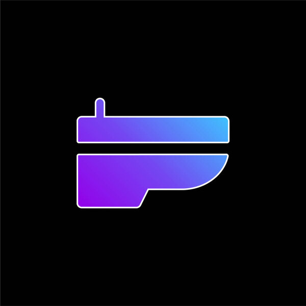 Bidet blue gradient vector icon