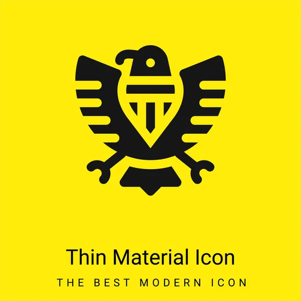 stock vector American minimal bright yellow material icon