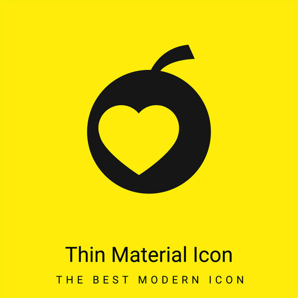 Apple minimal bright yellow material icon