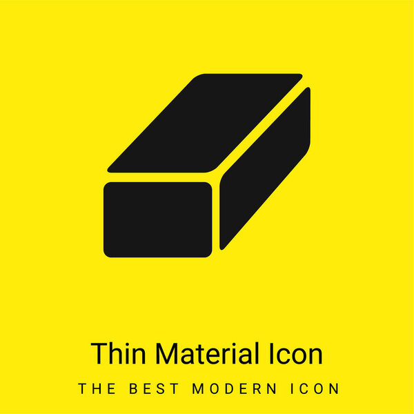 Black Brick minimal bright yellow material icon