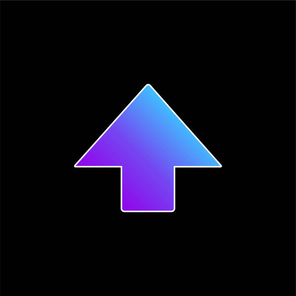 Black Arrow Pointing Up blue gradient vector icon