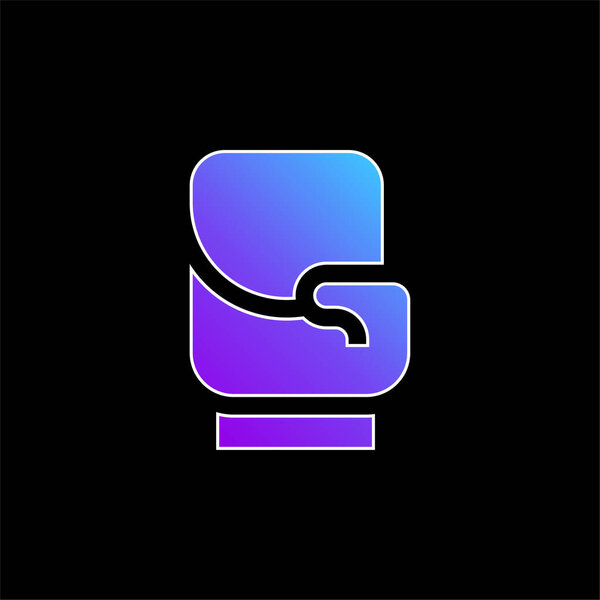 Boxing Gloves blue gradient vector icon