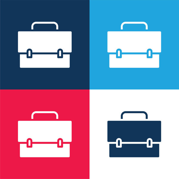 Мешок синий и красный четыре цвета минимальный набор значков