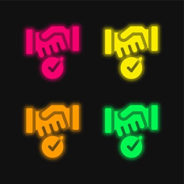 Иконка светящегося неонового вектора