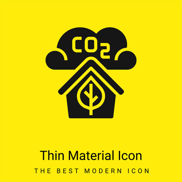 Air Quality minimal bright yellow material icon