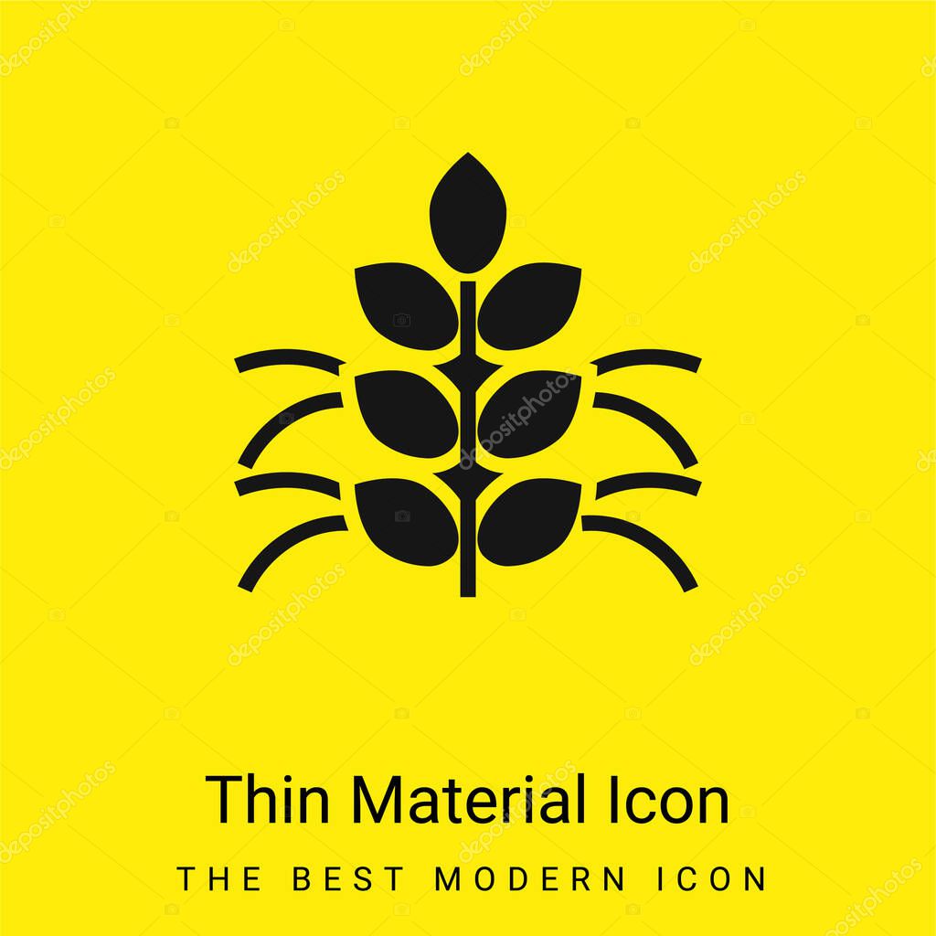 Agronomy minimal bright yellow material icon