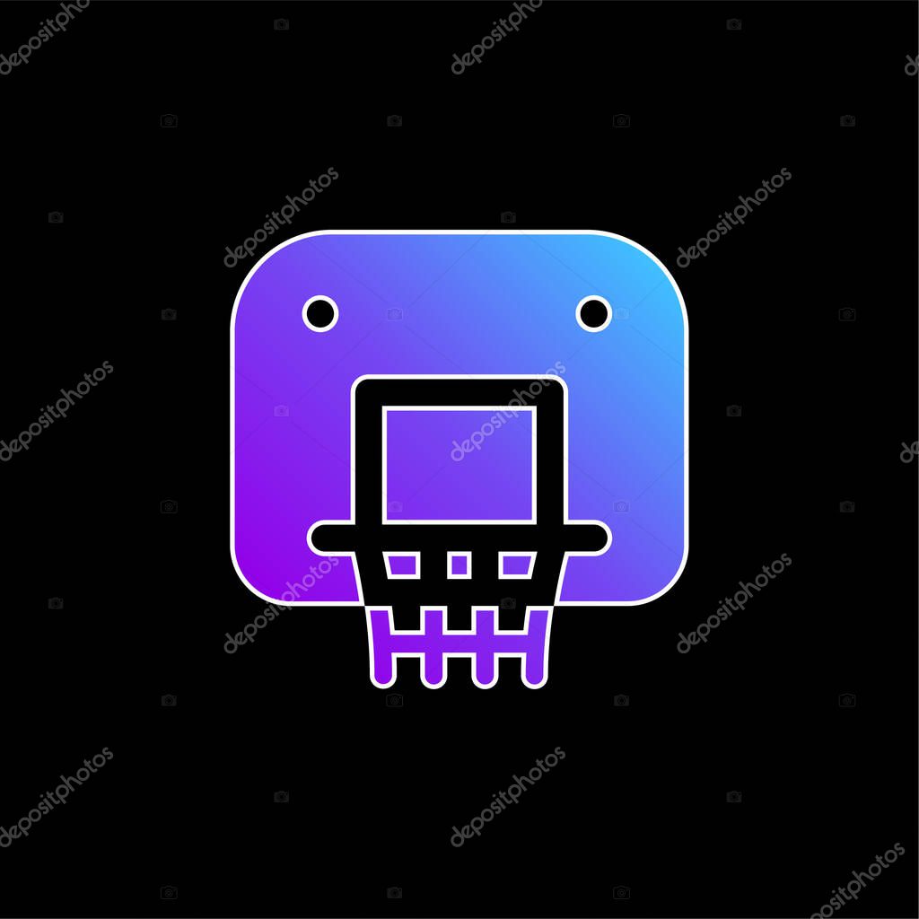Backboard blue gradient vector icon