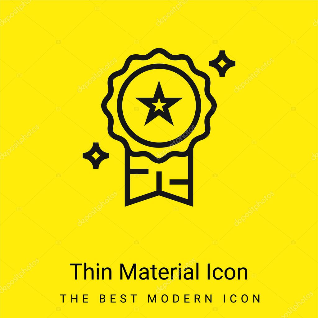 Best minimal bright yellow material icon