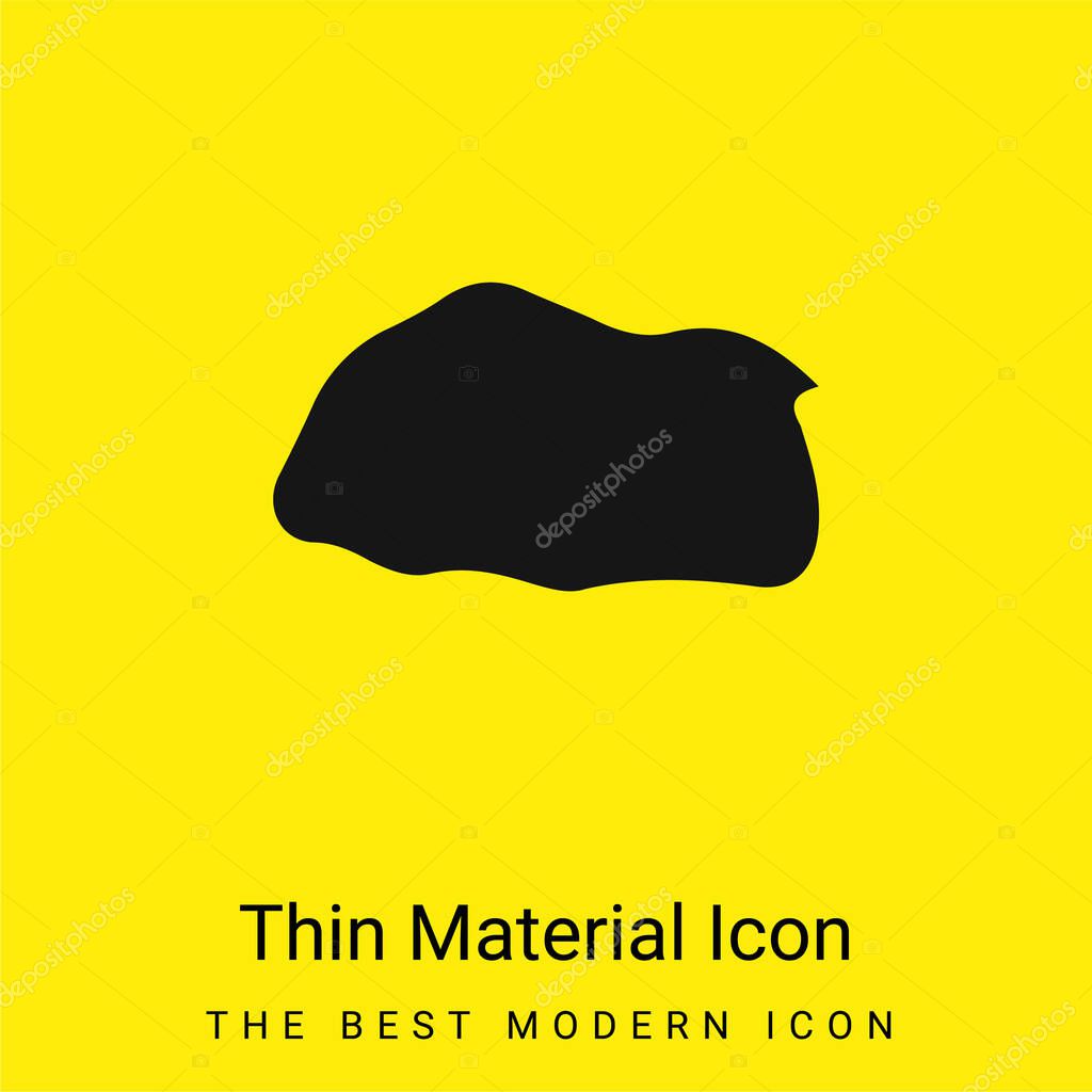 Bhutan minimal bright yellow material icon