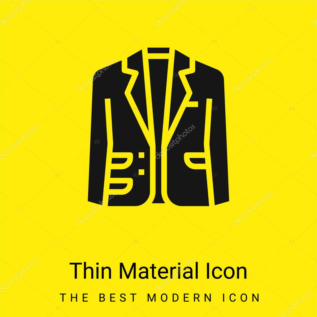 Blazer minimal bright yellow material icon