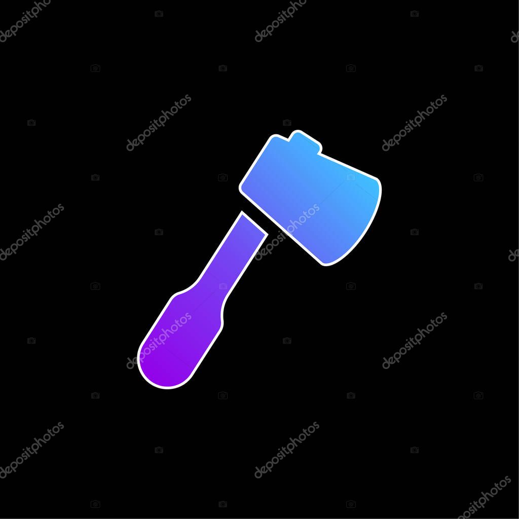 Ax blue gradient vector icon