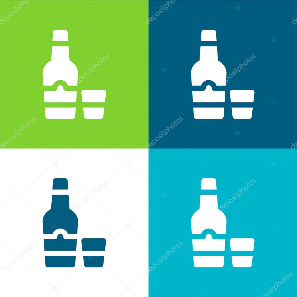 Arak Flat four color minimal icon set