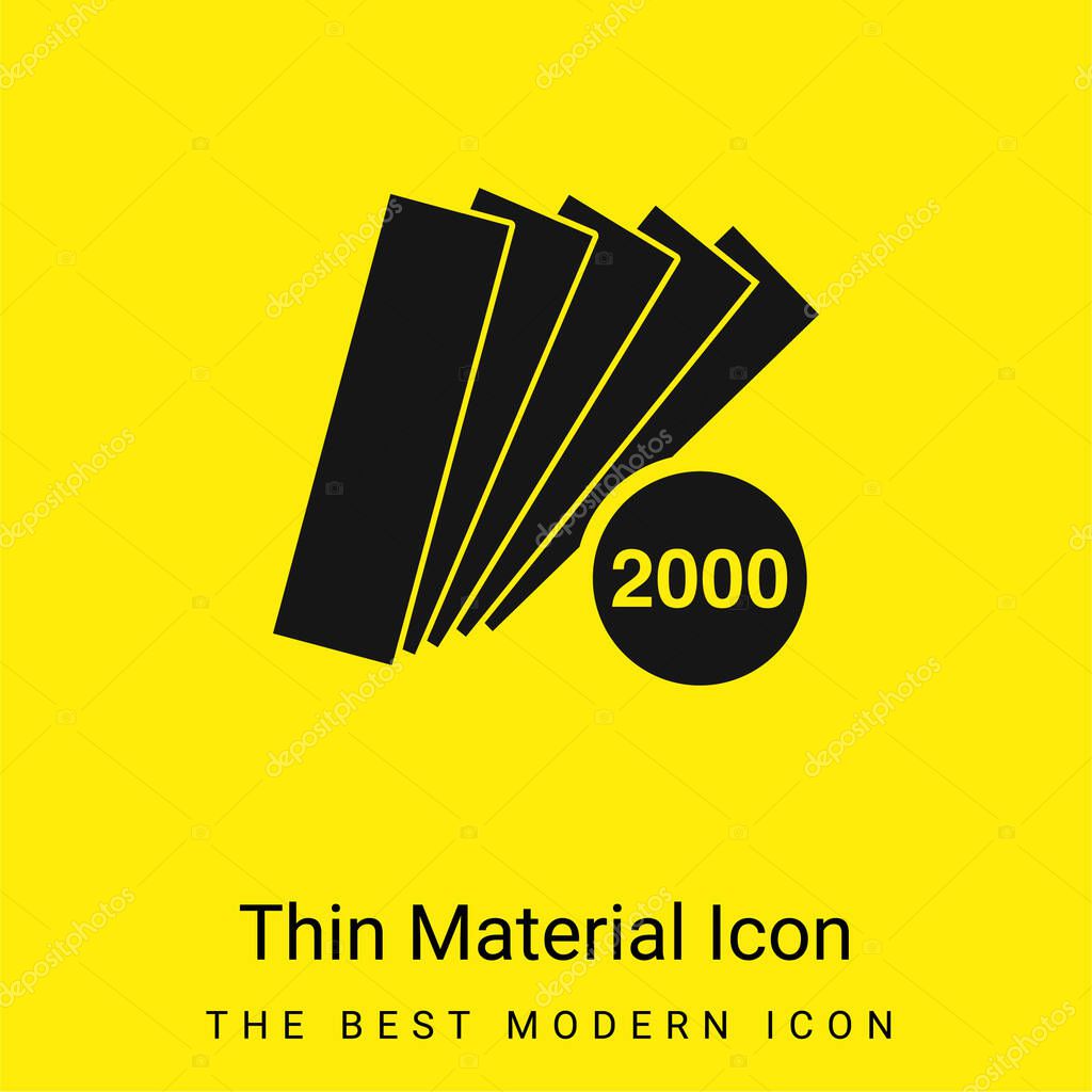 2000 Pieces Catalog minimal bright yellow material icon