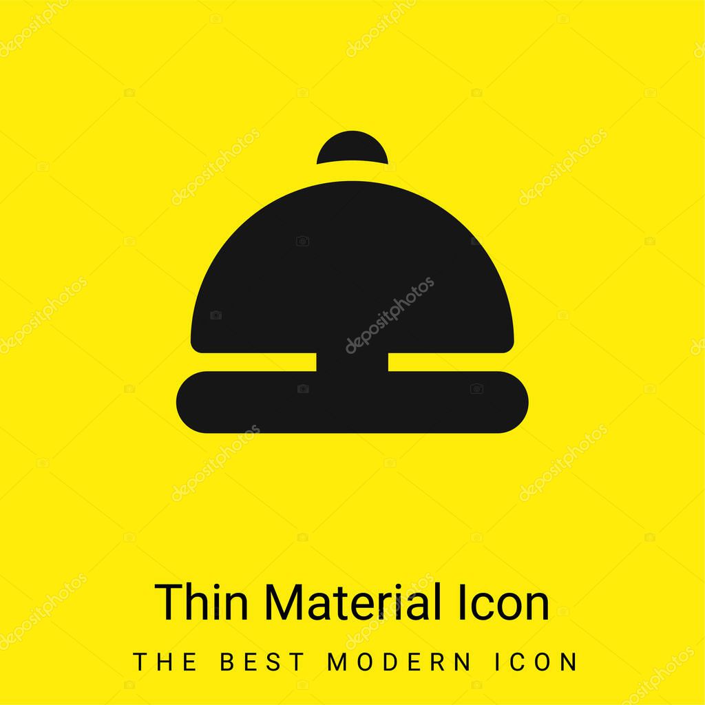 Bell Ring minimal bright yellow material icon