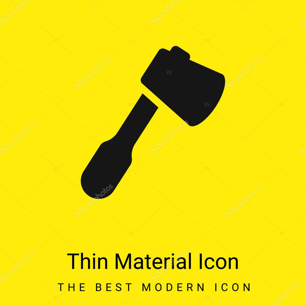 Ax minimal bright yellow material icon