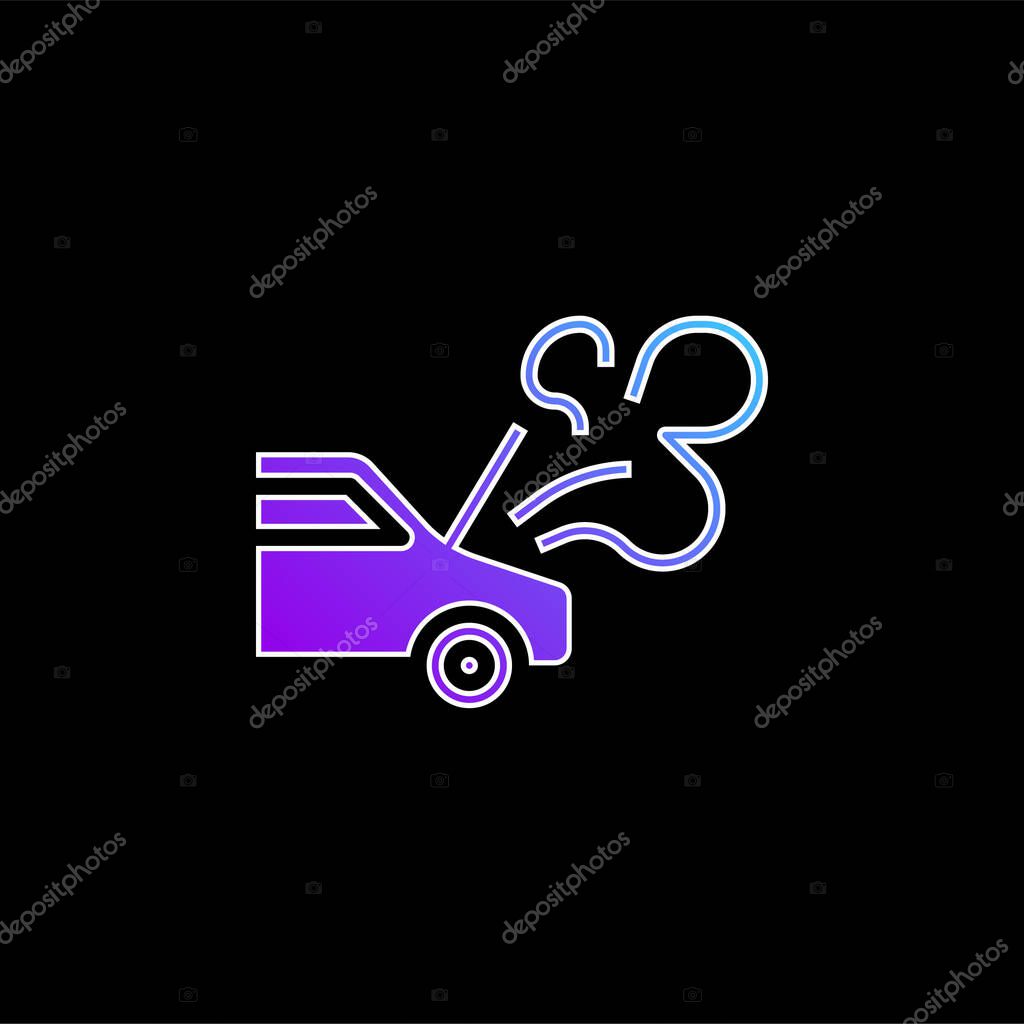 Breakdown blue gradient vector icon