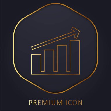 Çubuk Altın Çizgi prim logosu veya simgesi