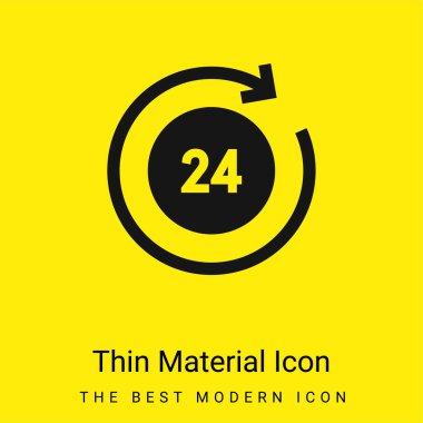 24 Saat Minimum Parlak Sarı Madde simgesi