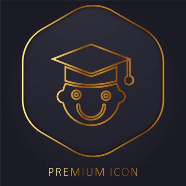 Baby golden line premium logo or icon clipart