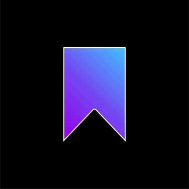 Yer imleri mavi gradyan vektör simgesi