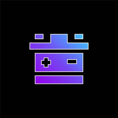 Pil mavi gradyan vektör simgesi