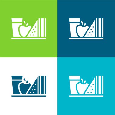 Kahvaltı Düz Renk en az simge kümesi