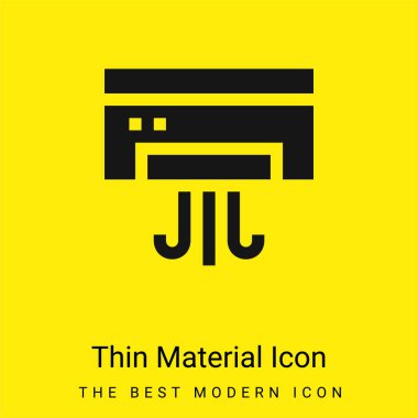 Ac minimal bright yellow material icon clipart