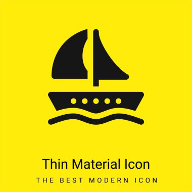 Tekne en az parlak sarı madde simgesi