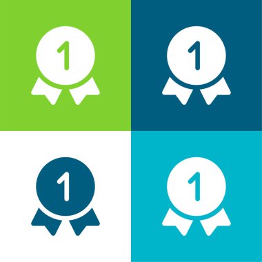 En İyi Düz 4 renk simgesi seti