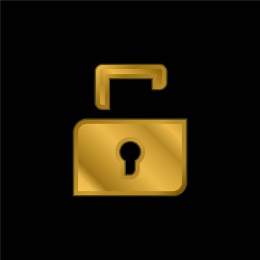 Siyah cıvata altın kaplama metalik simge veya logo vektörü