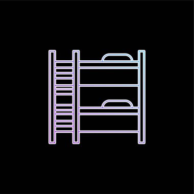 Yatak mavisi gradyan vektör simgesi