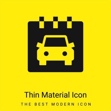 Randevu asgari düzeyde parlak sarı malzeme simgesi