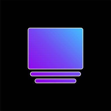 Albüm mavi gradyan vektör simgesi