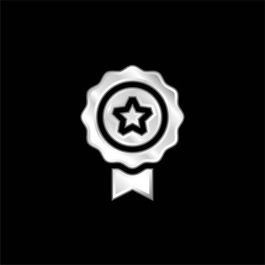 Gümüş kaplama metalik simge ödülü