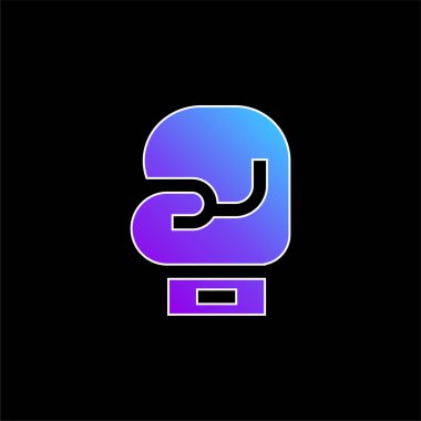 Boks Eldivenleri mavi eğimli vektör simgesi