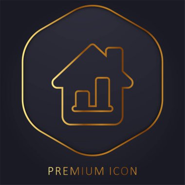 Çubuk Altın Çizgi prim logosu veya simgesi