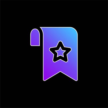 Yer imi mavi gradyan vektör simgesi