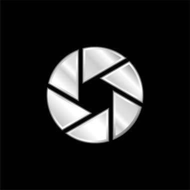 Açık gümüş kaplama metalik simge