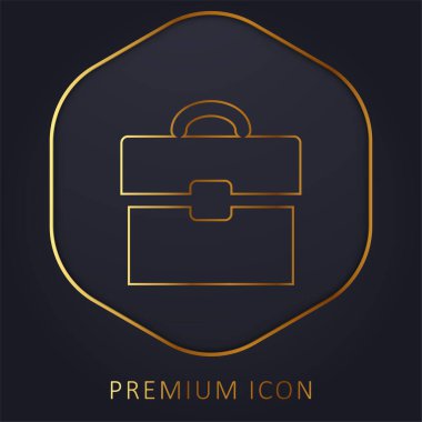 Siyah Portföy Aracı Altın Hat prim logosu veya simgesi