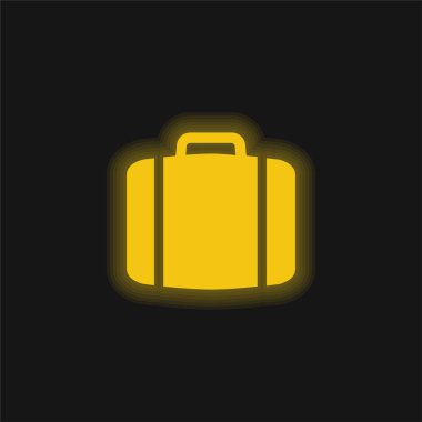 Yük sarı parlak neon simgesi