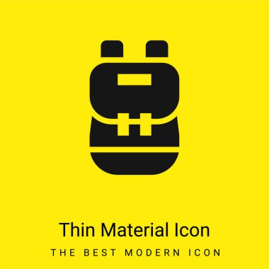 Sırt çantası en az sarı malzeme simgesi