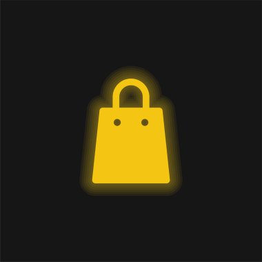 Sarı parlak neon simge