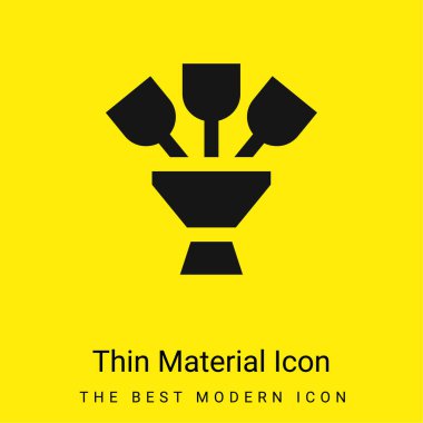 Buket en az parlak sarı madde simgesi