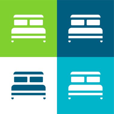 Yatak Düz 4 renk en küçük simge kümesi